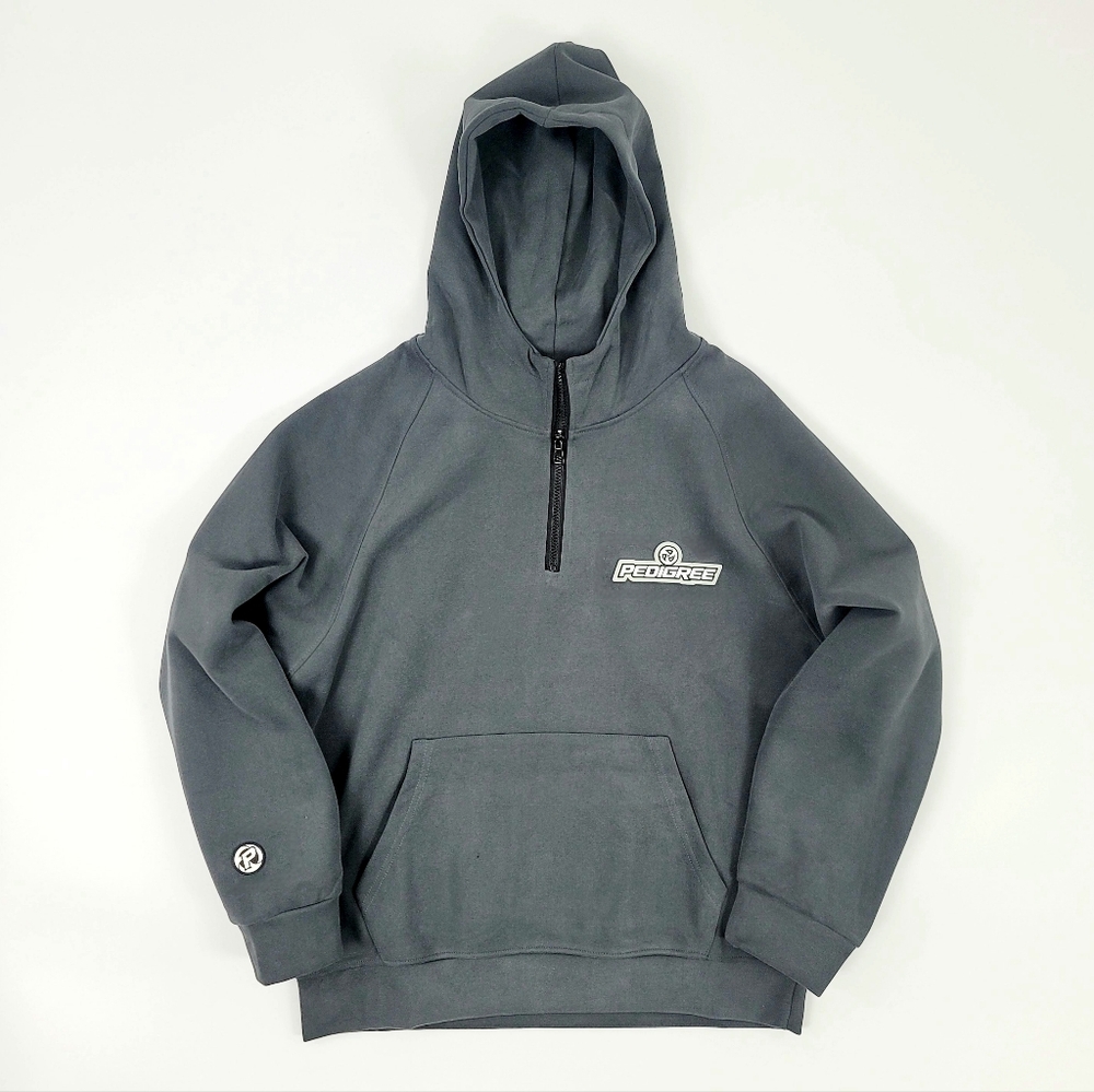 Pedigree SW | Sueded Zipneck Hoodie with 3D PVC Patches